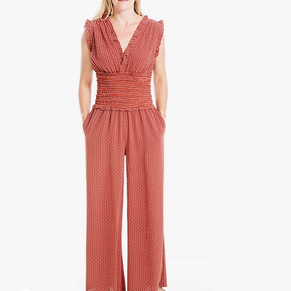 Max Studio Pants - Max Studio Terracotta Jumpsuit